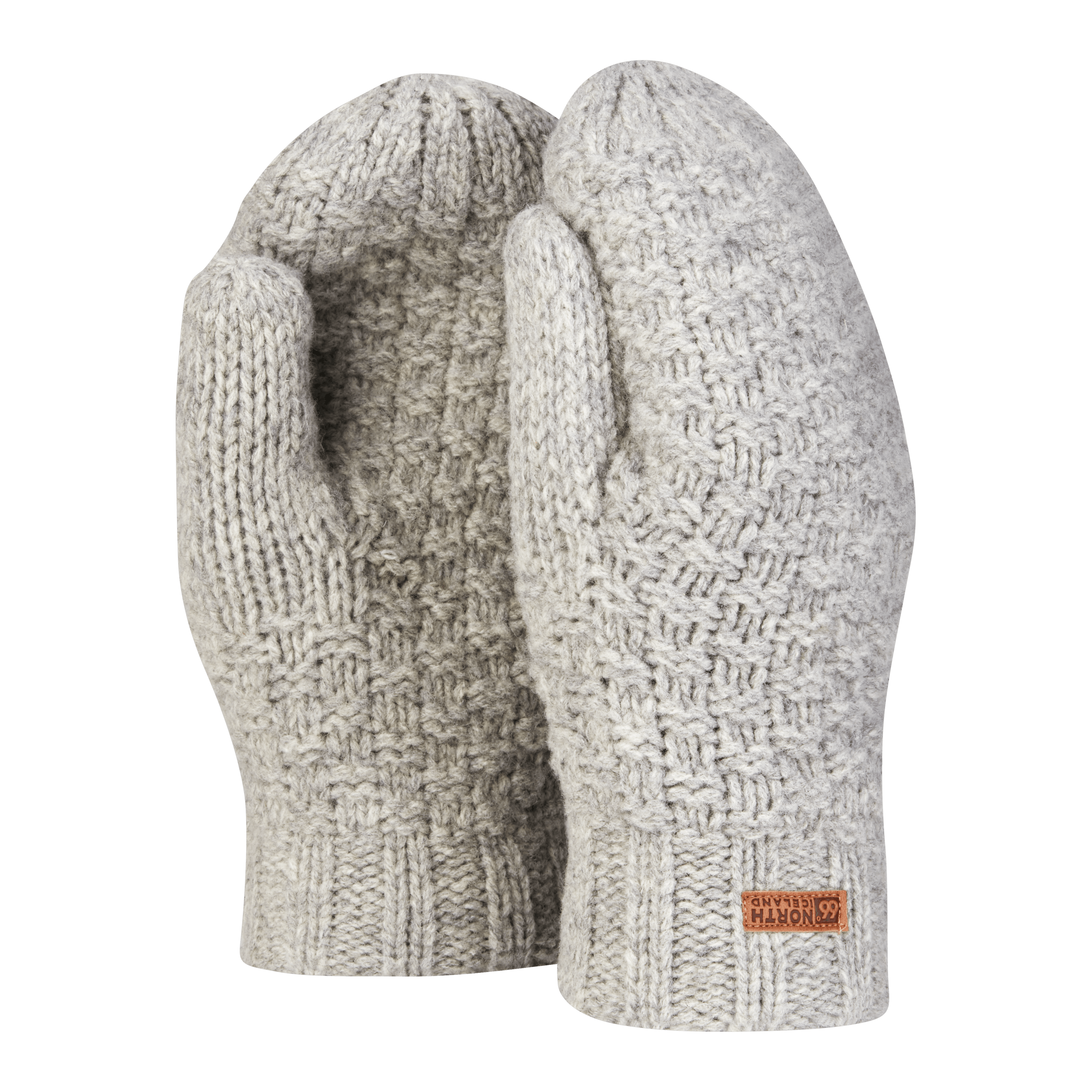 Fleece lined wool mittens