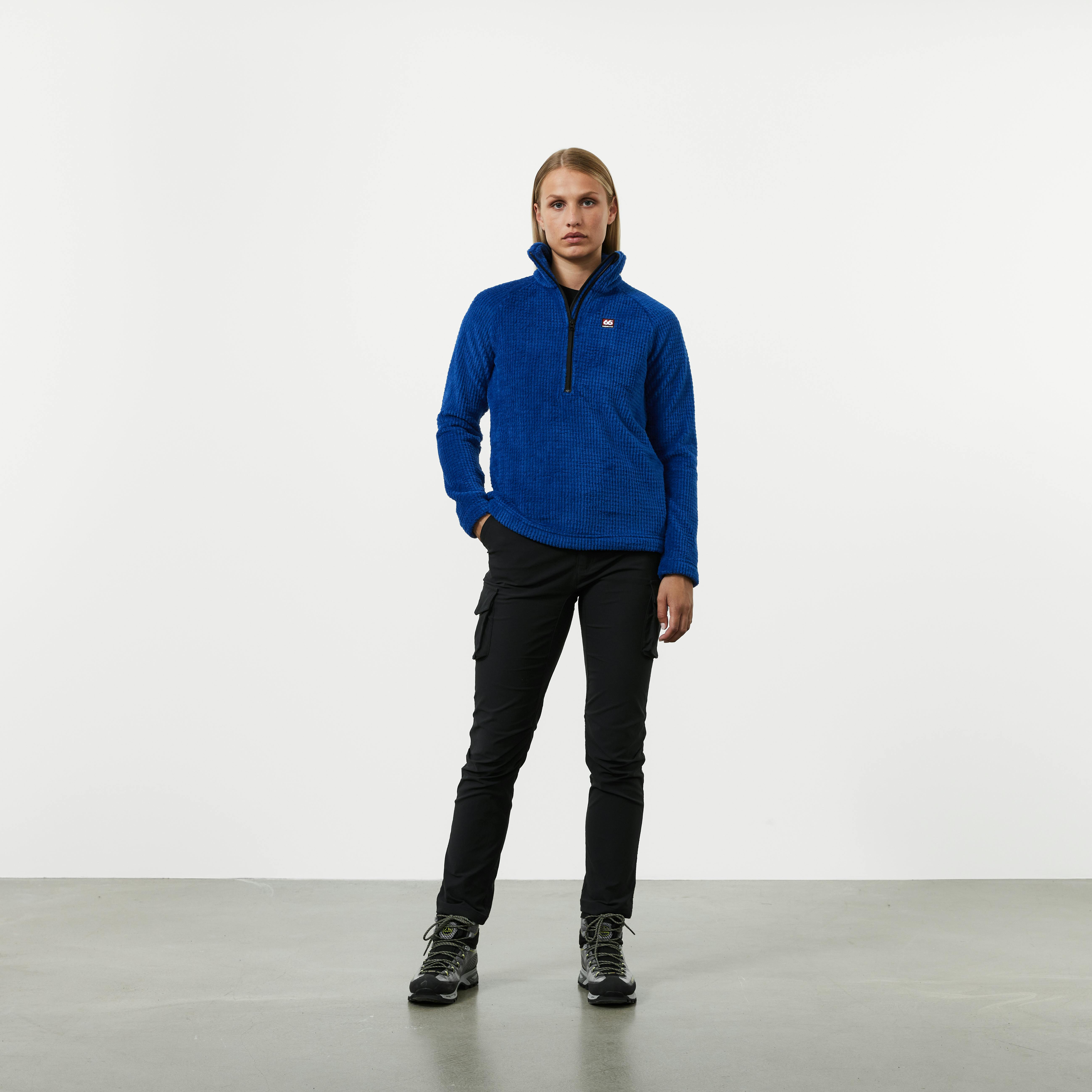 Polartec® Alpha® high-collared zipneck