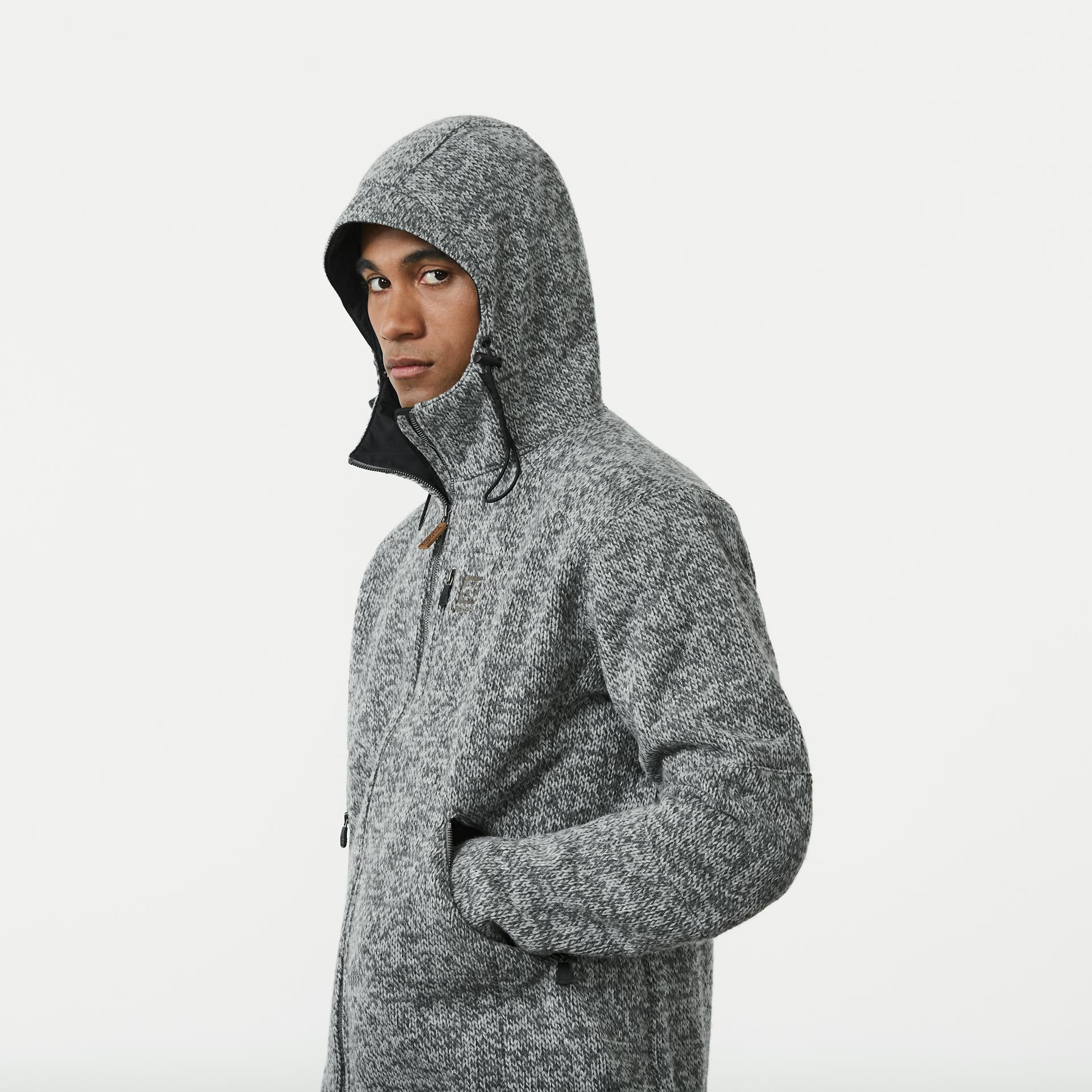 Vindur Fleece Lined wool jacket Light Grey
