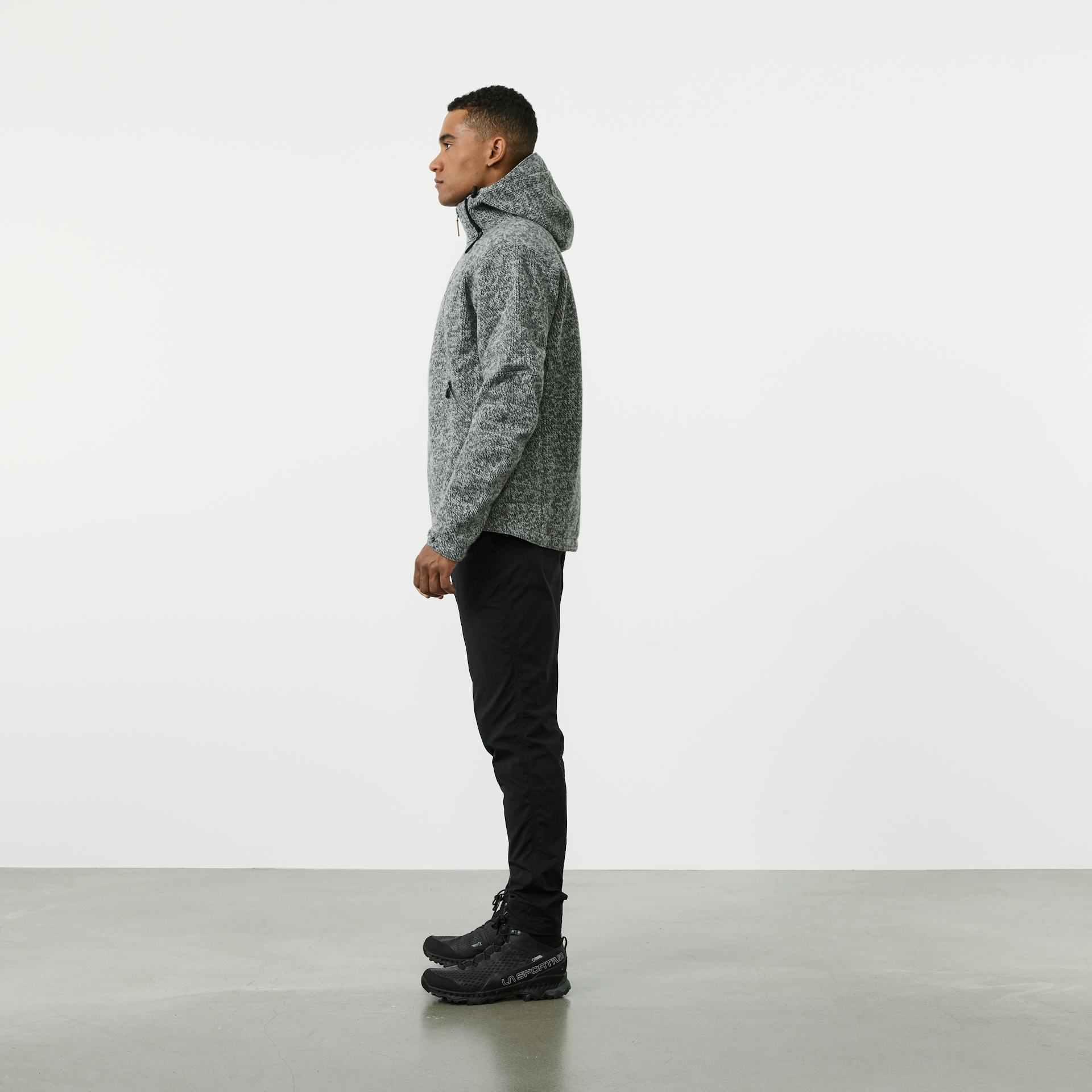 Vindur Fleece Lined wool jacket Light Grey