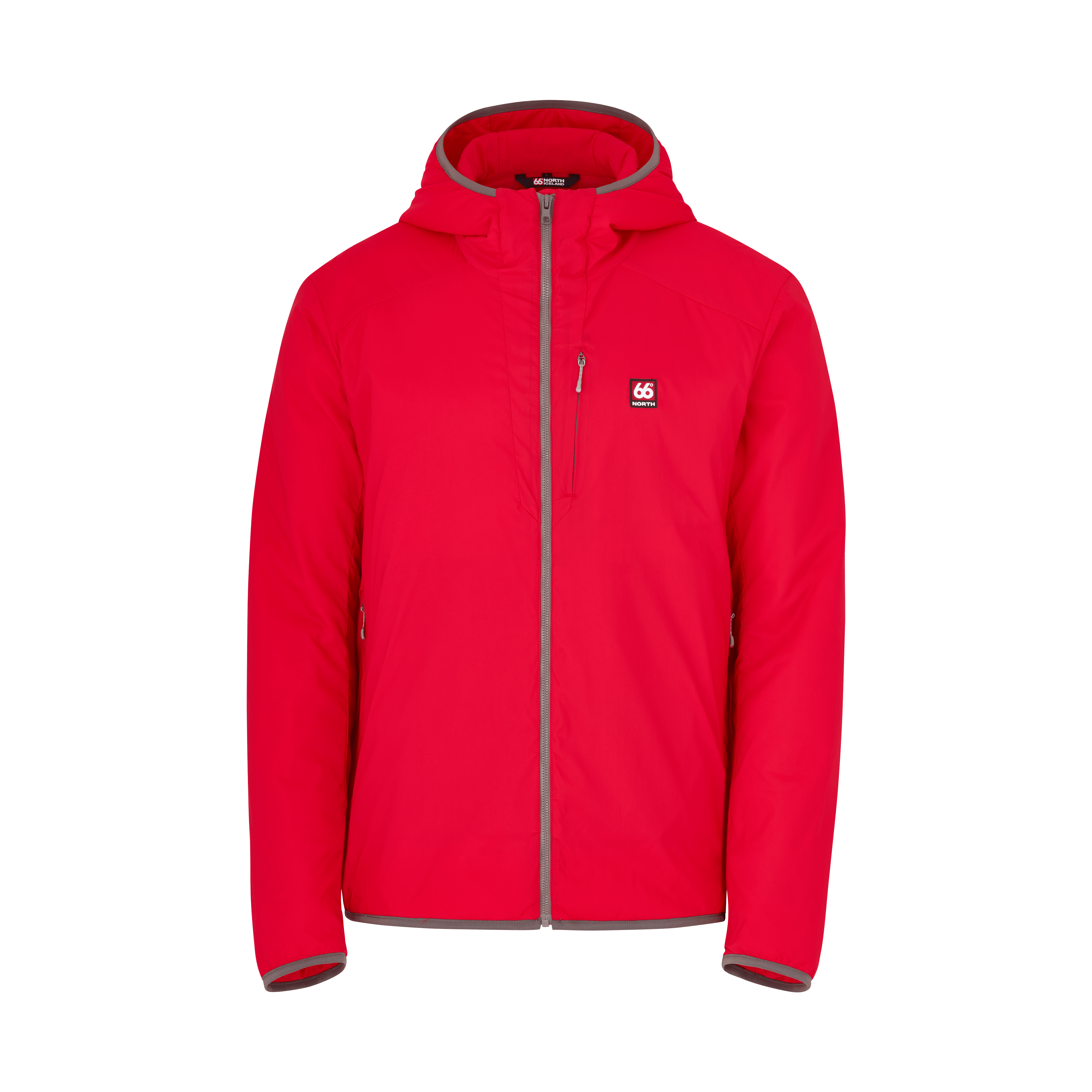 66 North Men's Hengill Jackets & Coats In Red