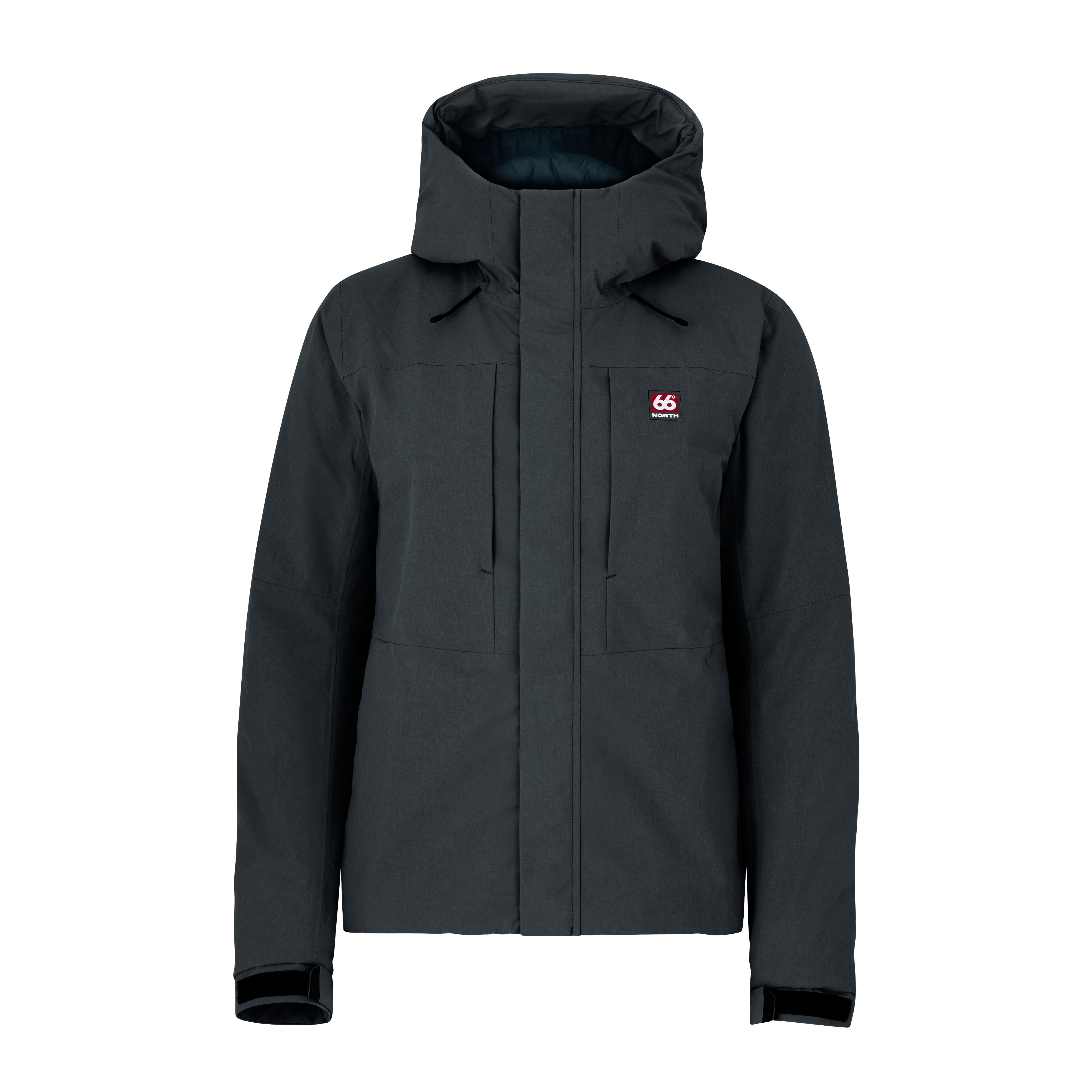 66 North Women's Skálafell Jackets & Coats In Charcoal 
