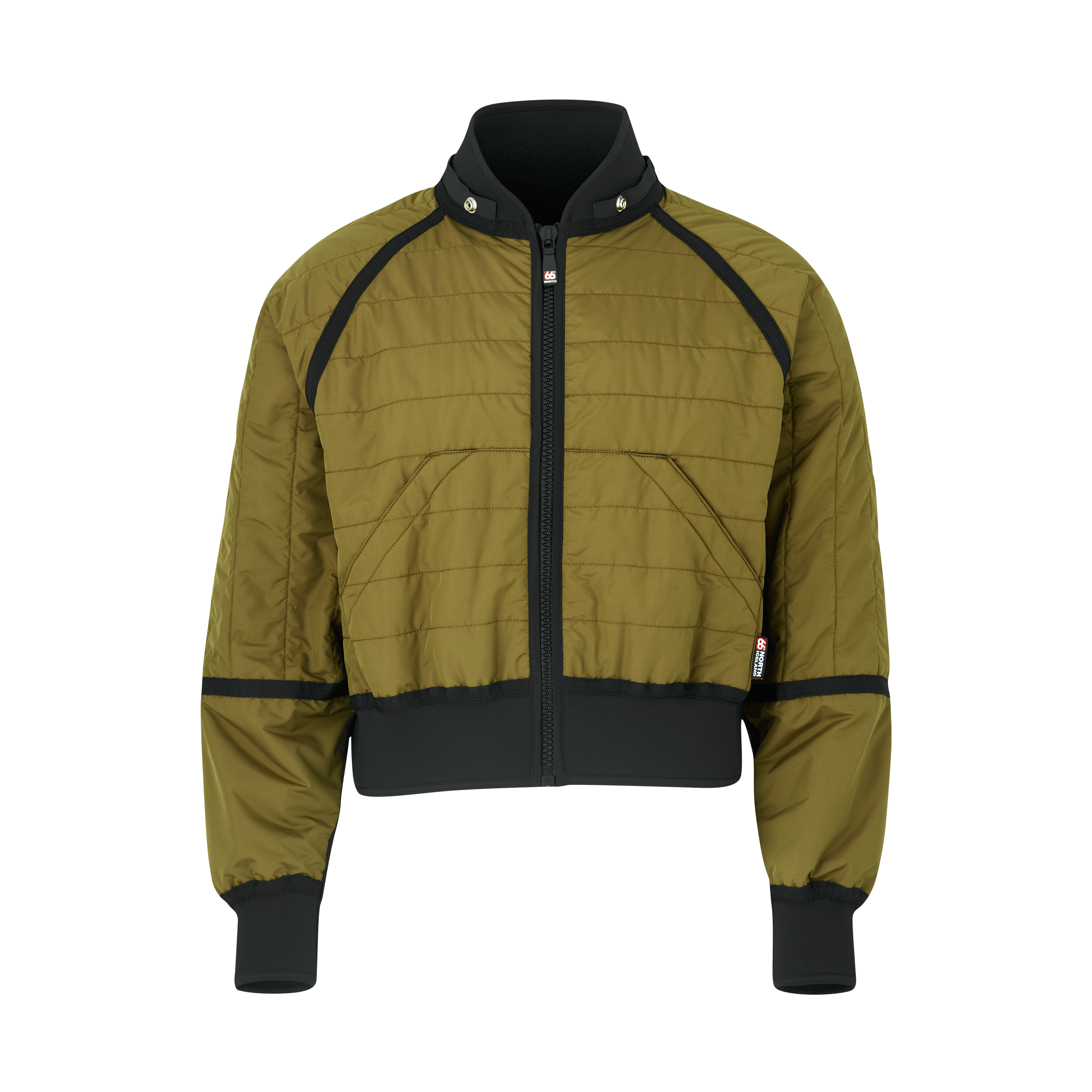 66 North Women's Flot Jackets & Coats In Golden Green 