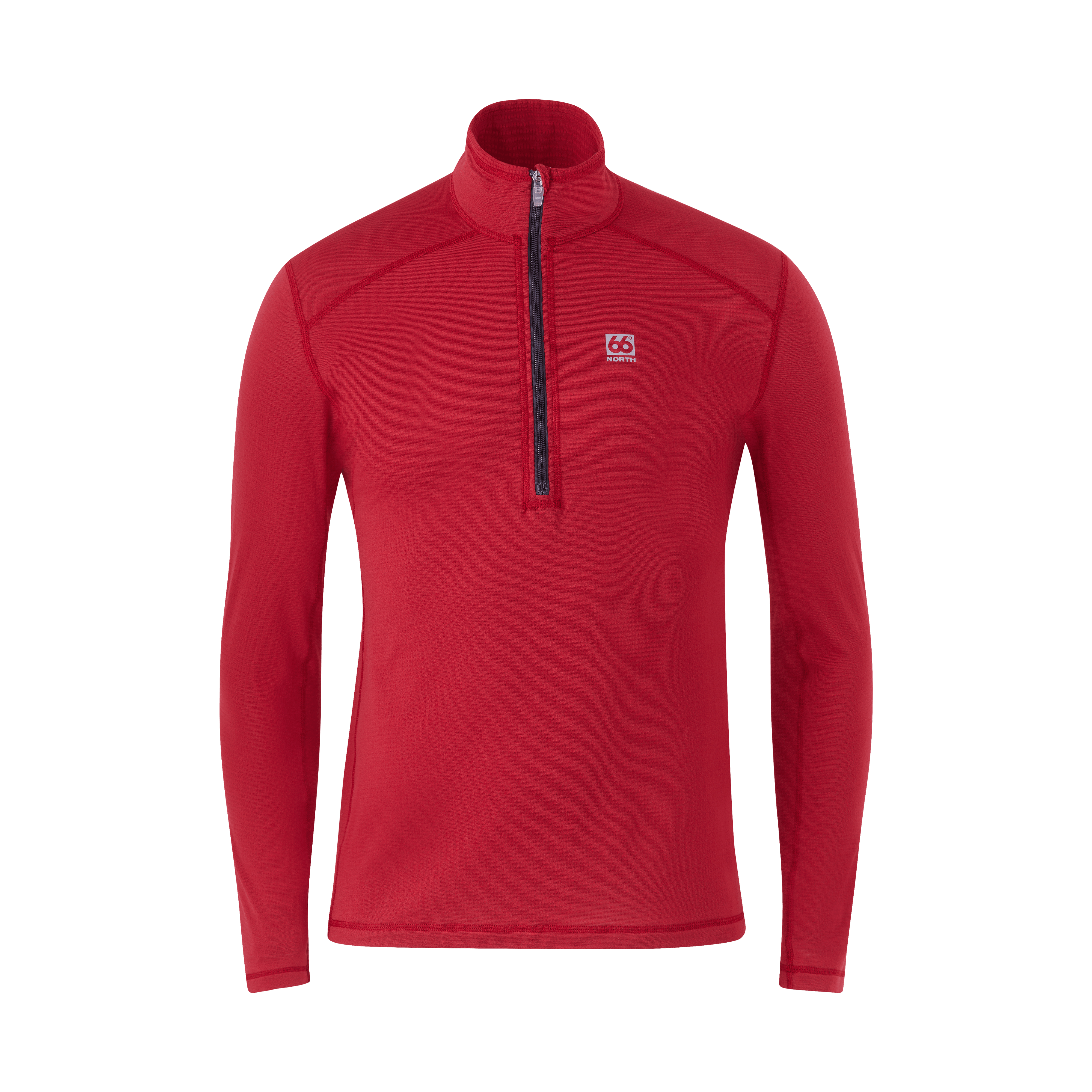 66 North Men's Straumnes Tops & Waistcoats In Blood Red