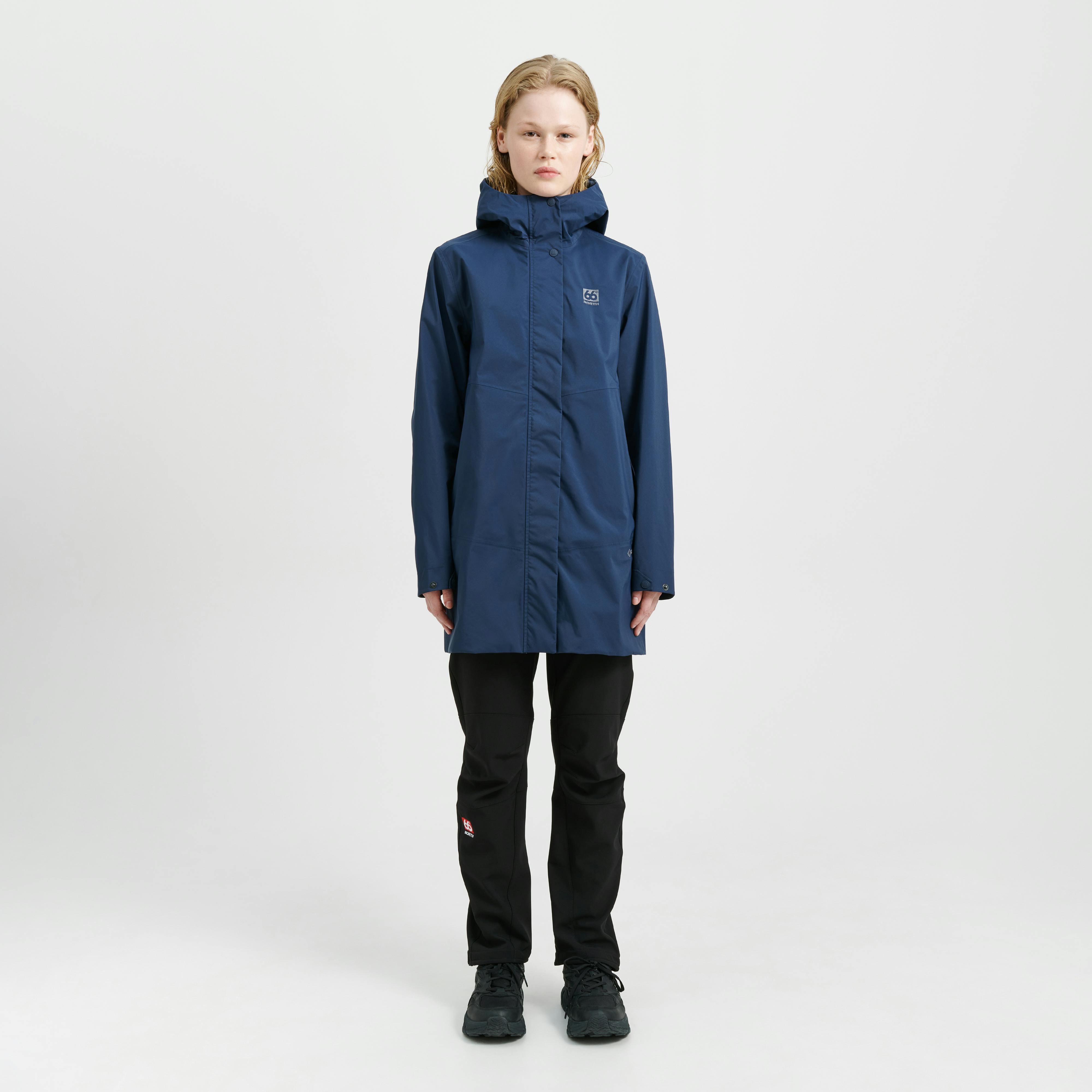 66 North Women's Viðey Jackets & Coats In Blue