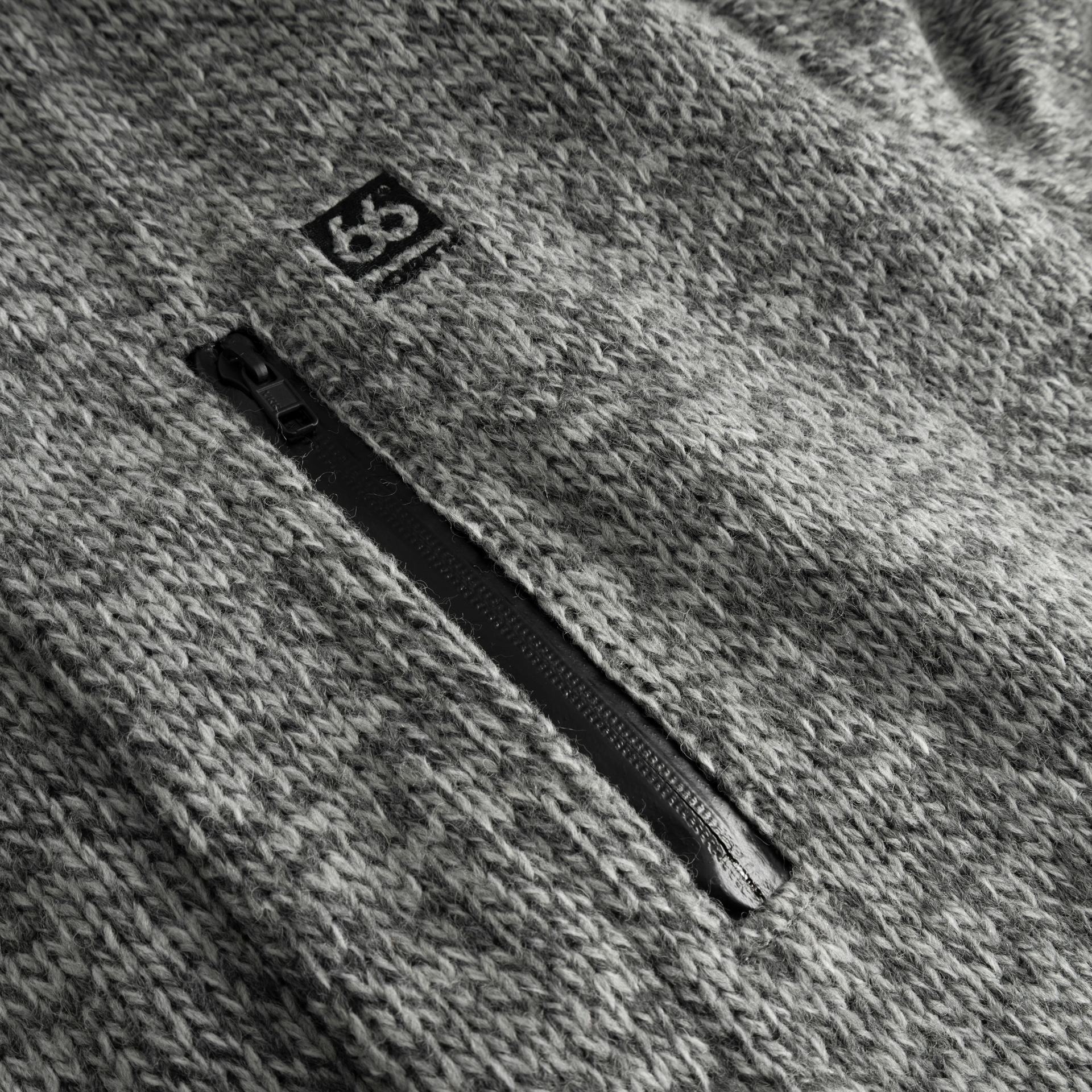 Vindur Fleece Lined Wool Coat Light Grey